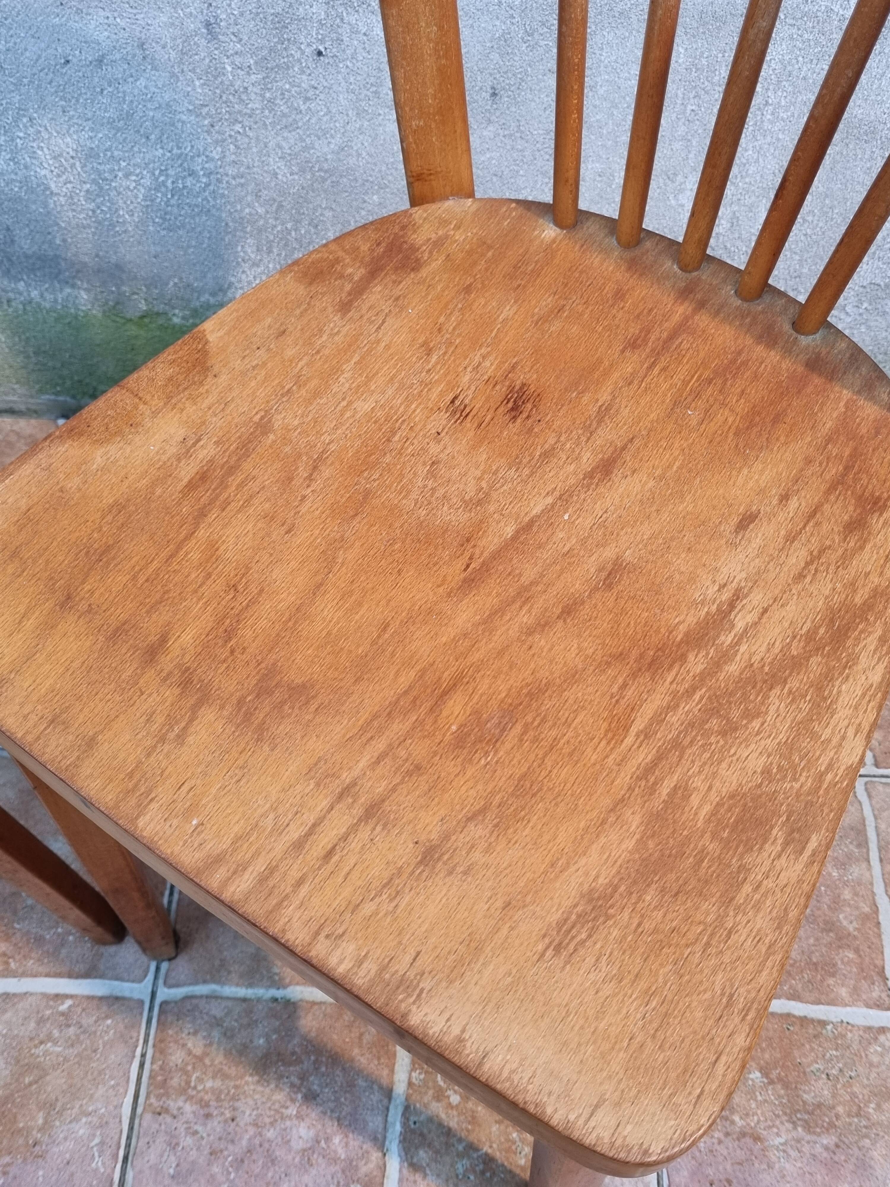 Pair of bistro chairs "Baumann" from the 50/60s