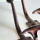 Pateres vintage metal patina