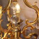 Bronze lusre and crystal grapevines