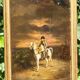 Peinture à l'huile sur toile représentant Napoléon