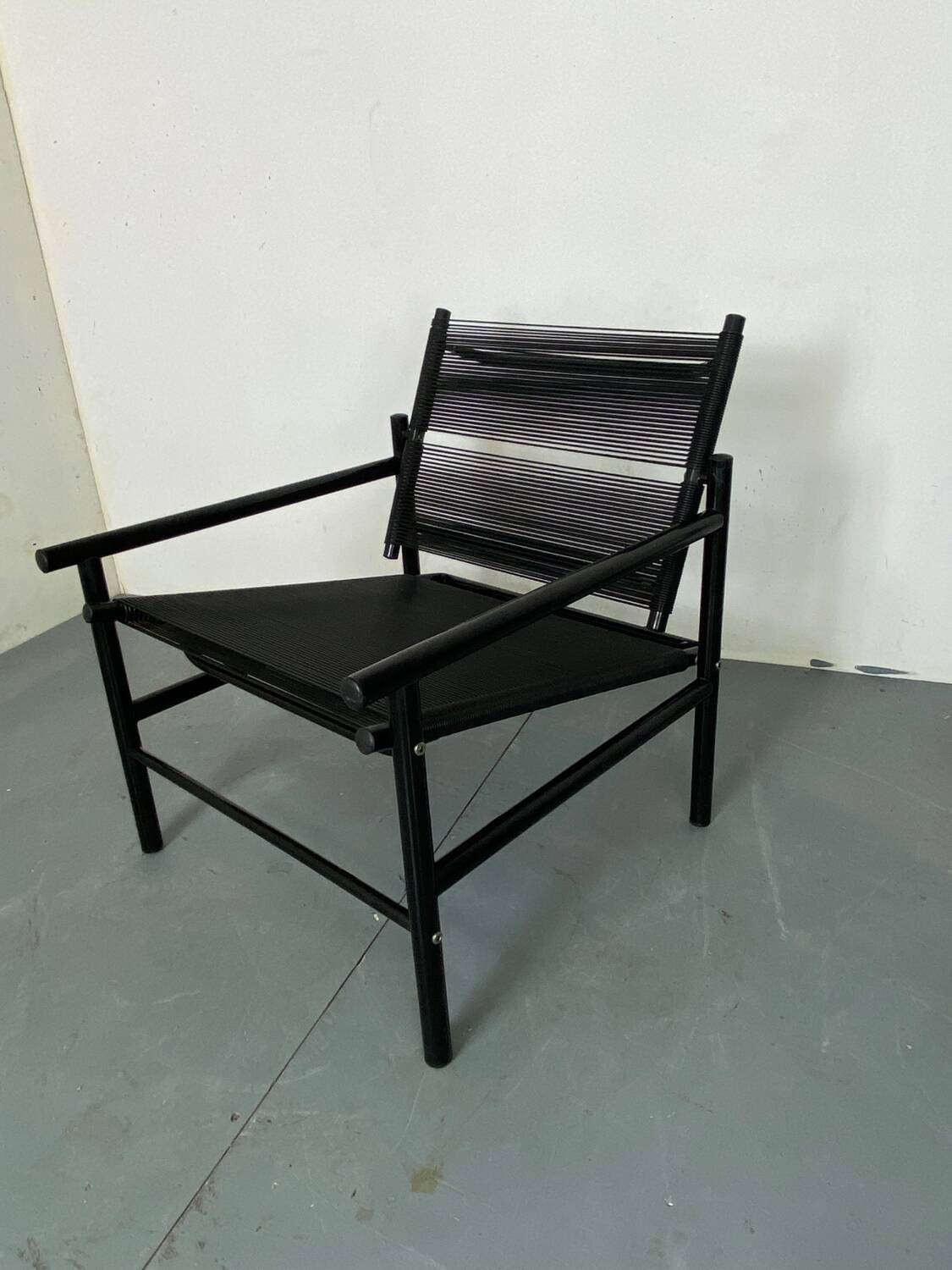 Italian Spaghetti Easy Chair from Fly Line, Italy, 1980s