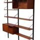 Poul Cadovius Royal wall system 2 Cabinets 6 shelves 1960s