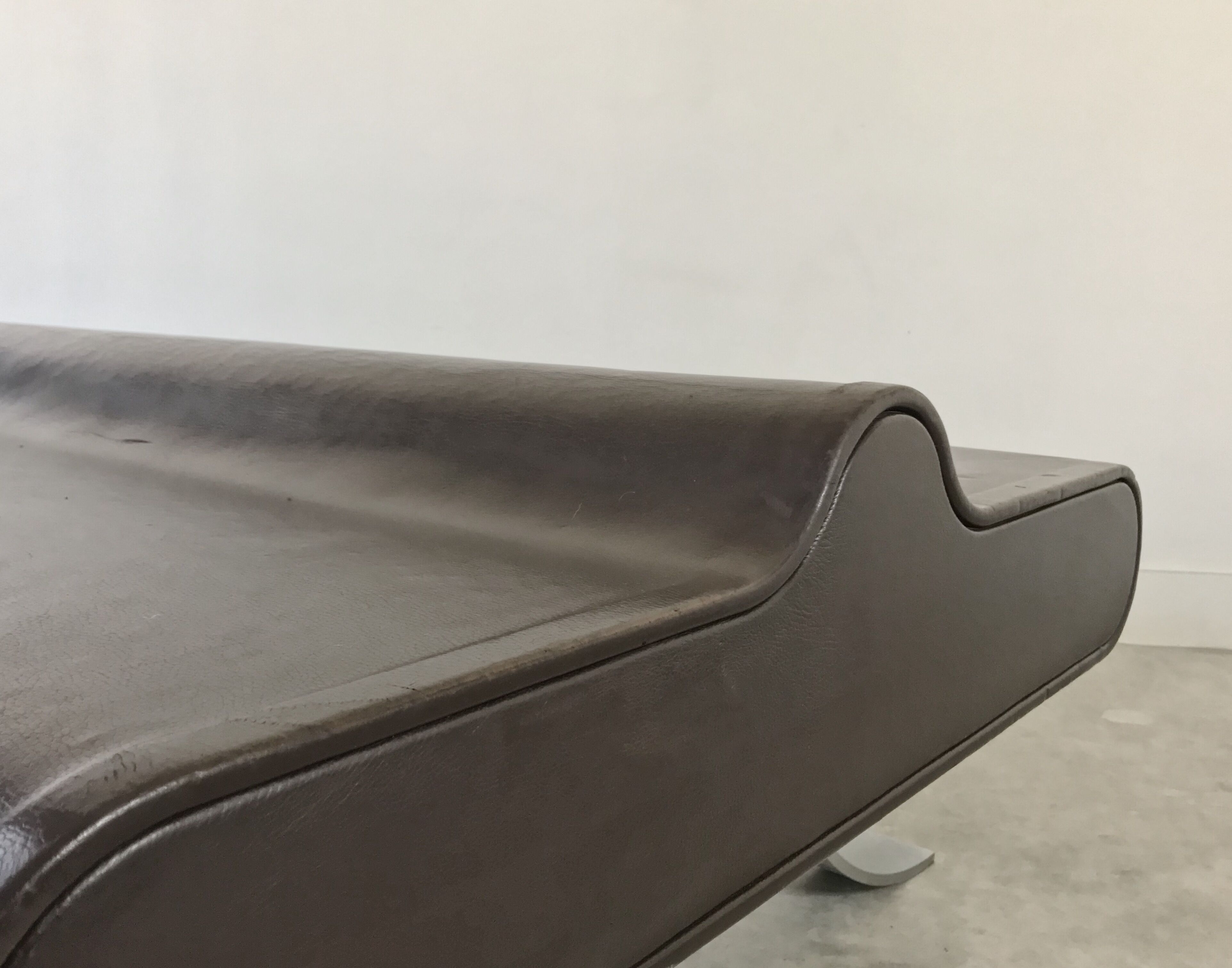 Bench leather back to back, 1970, Switzerland