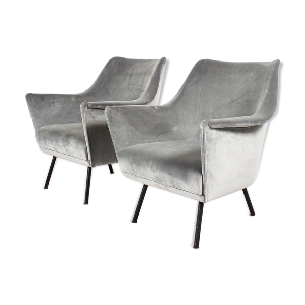 Ensemble de fauteuils club des années 1950