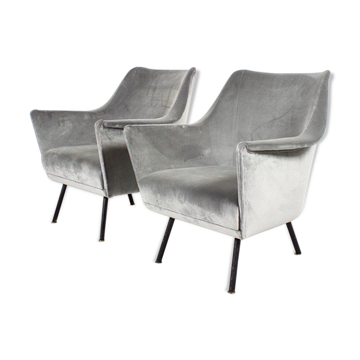 Ensemble de fauteuils club des années 1950