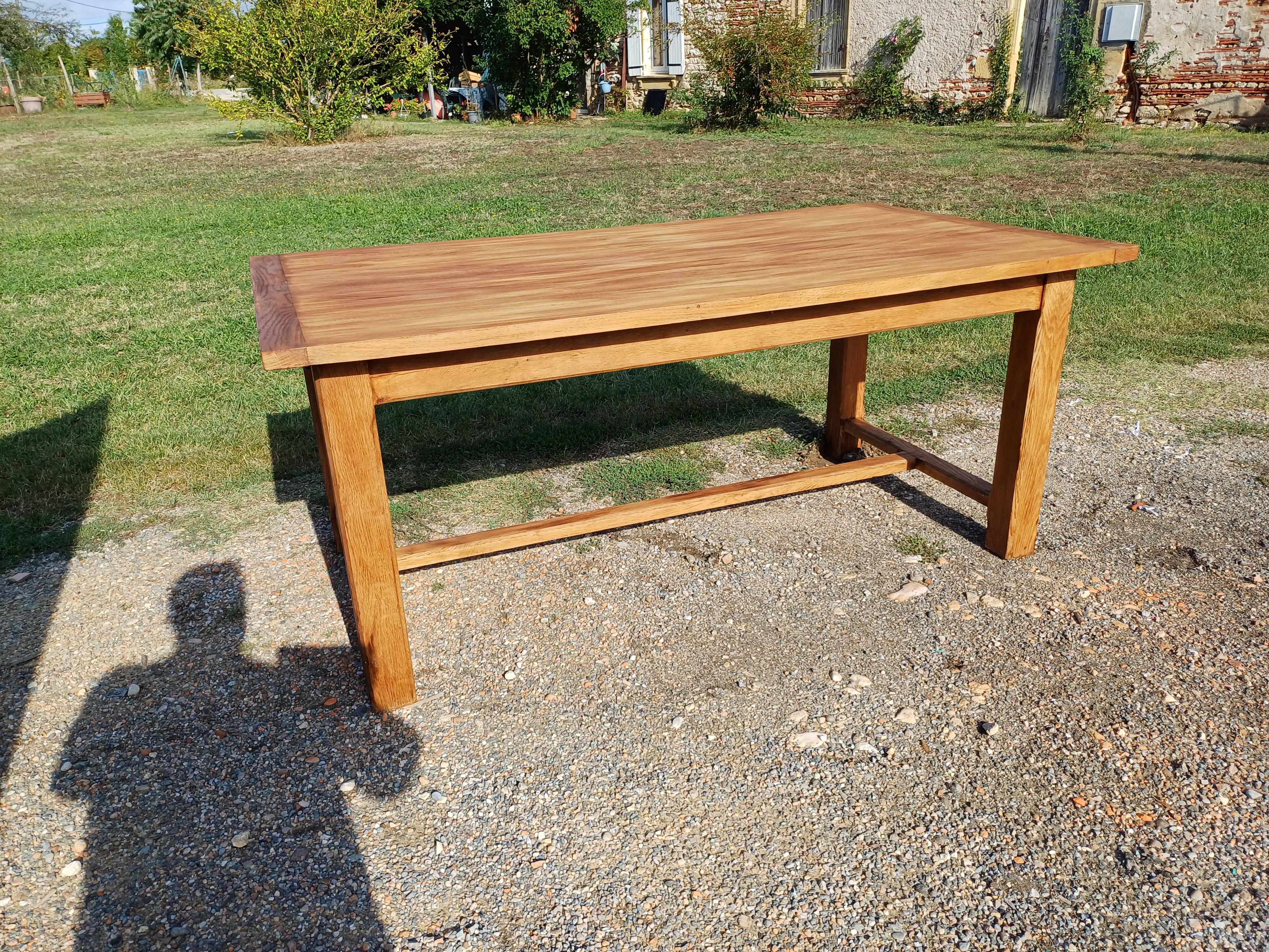 Oak farm table