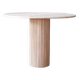 Table haute en travertin - 100 cm