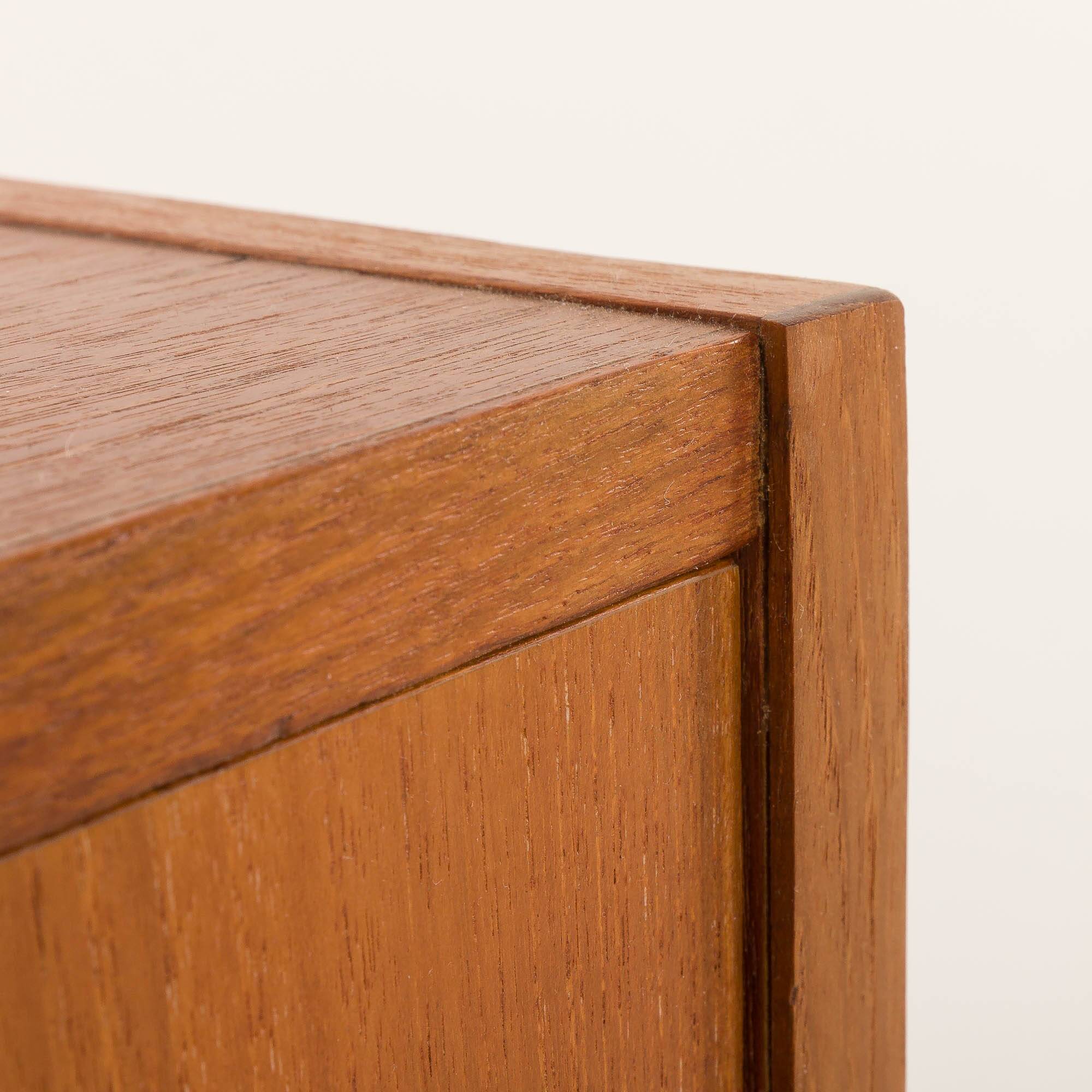 Small Danish teak sideboard with 4 drawers, 1960s