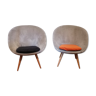2 fauteuils ovoïdes