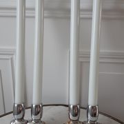 Pair of towel racks 30 years chrome brass and porcelain