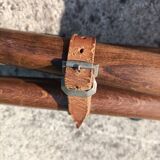 Genuine Leather Folding Stool
