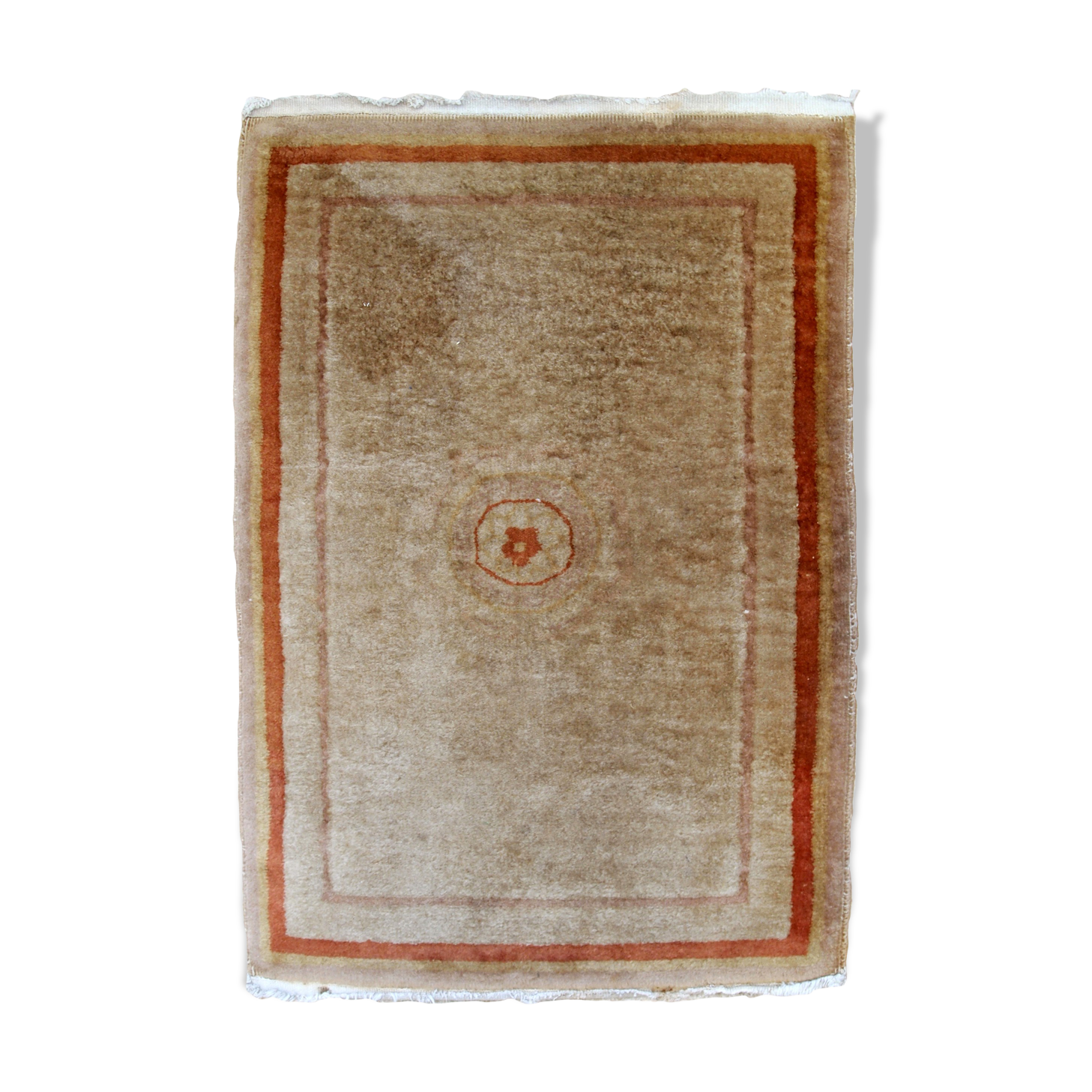 Chinese carpet Art Deco handmade 64x97cm 1970