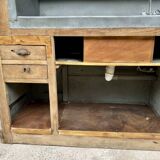 Old oak restaurant bar counter from the early 20th century