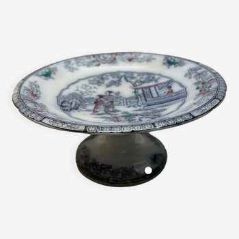 Compotier en porcelaine motif chinois