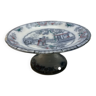 Compotier en porcelaine motif chinois