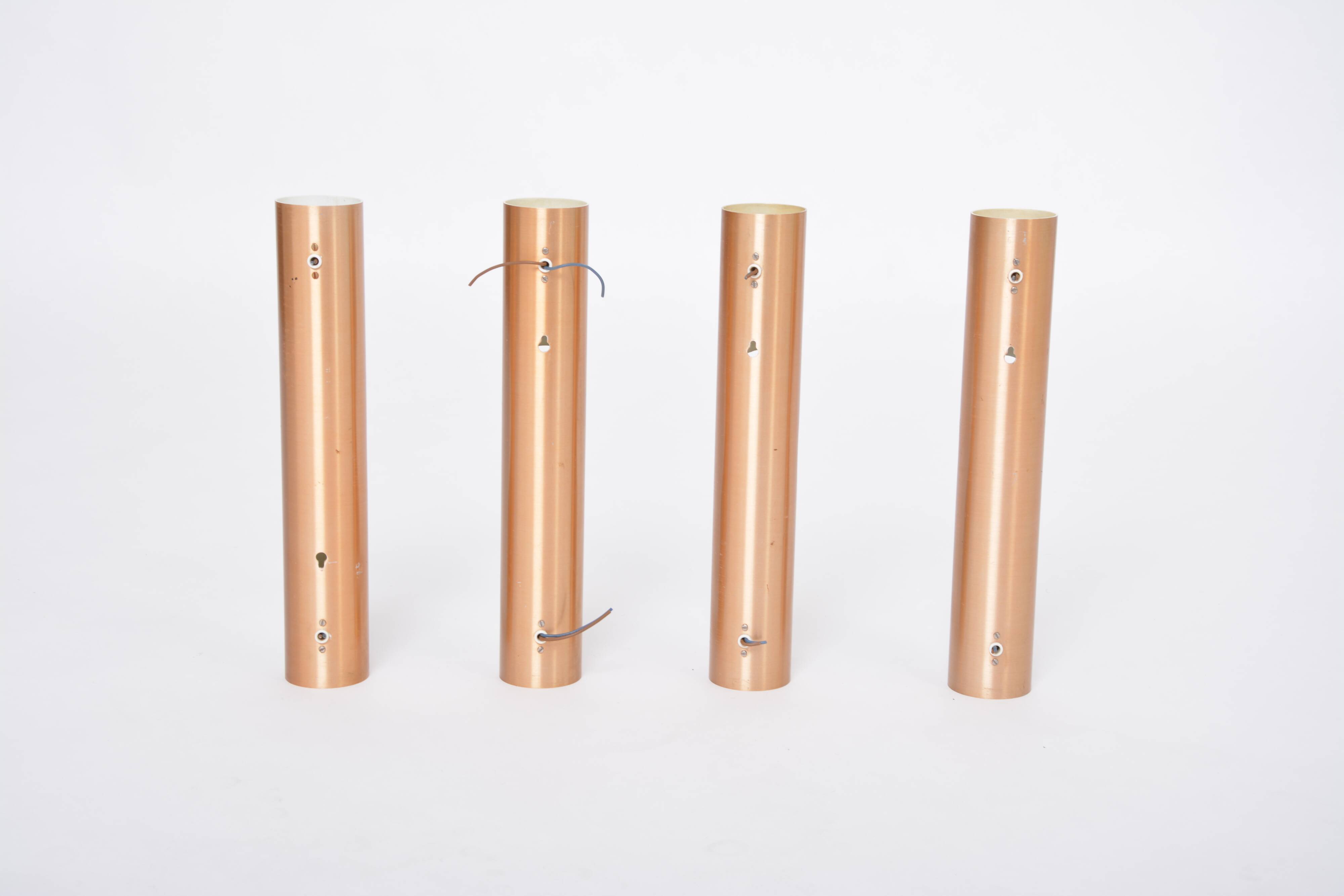 Set of four Midcentury Fuga metal wall lights by Maija Liisa Komulainen for Raak