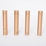 Set of four Midcentury Fuga metal wall lights by Maija Liisa Komulainen for Raak