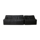 Michel Ducaroy's sofa and armchair set, Roset edition, France, 1981, model Anaïs
