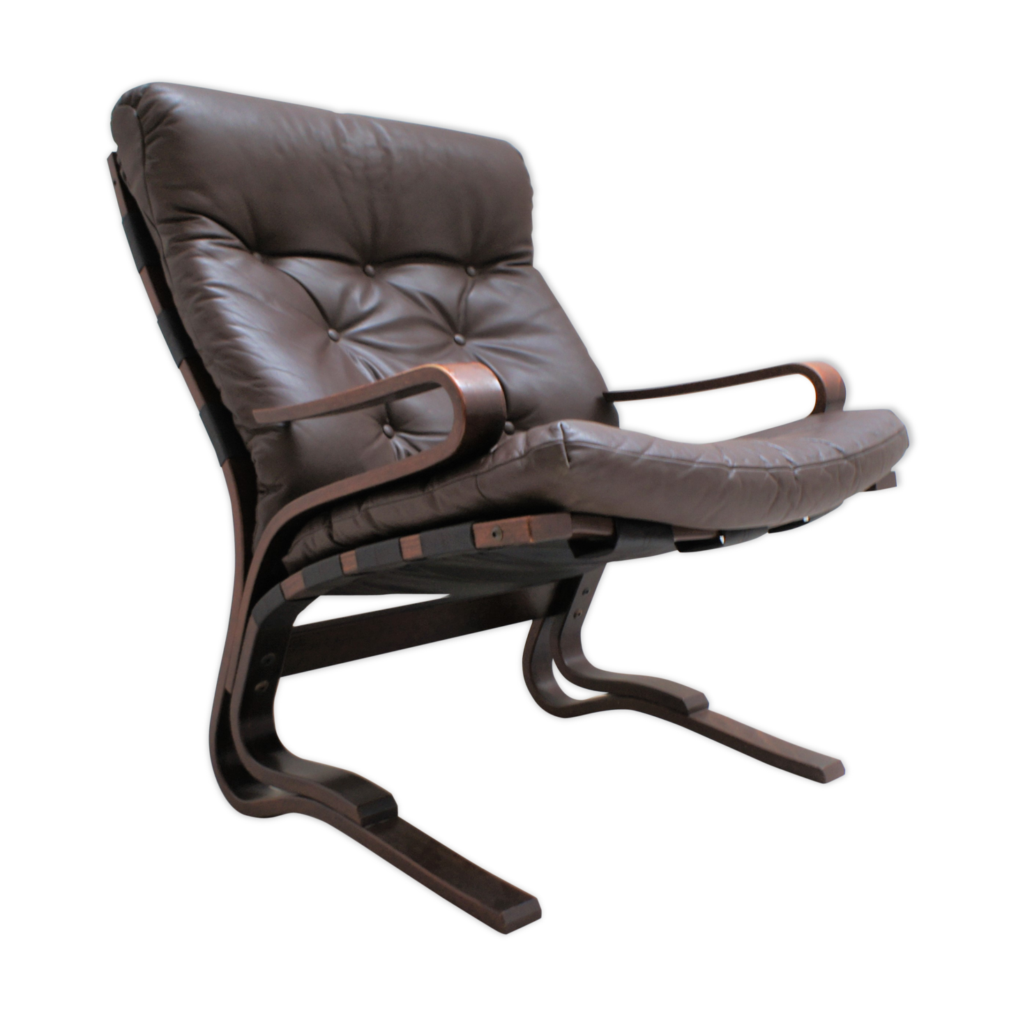Dark brown leather Pirate chair