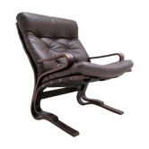 Dark brown leather Pirate chair