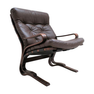 Dark brown leather Pirate chair