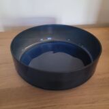 Round Cobalt Blue Glass Serving Dish
