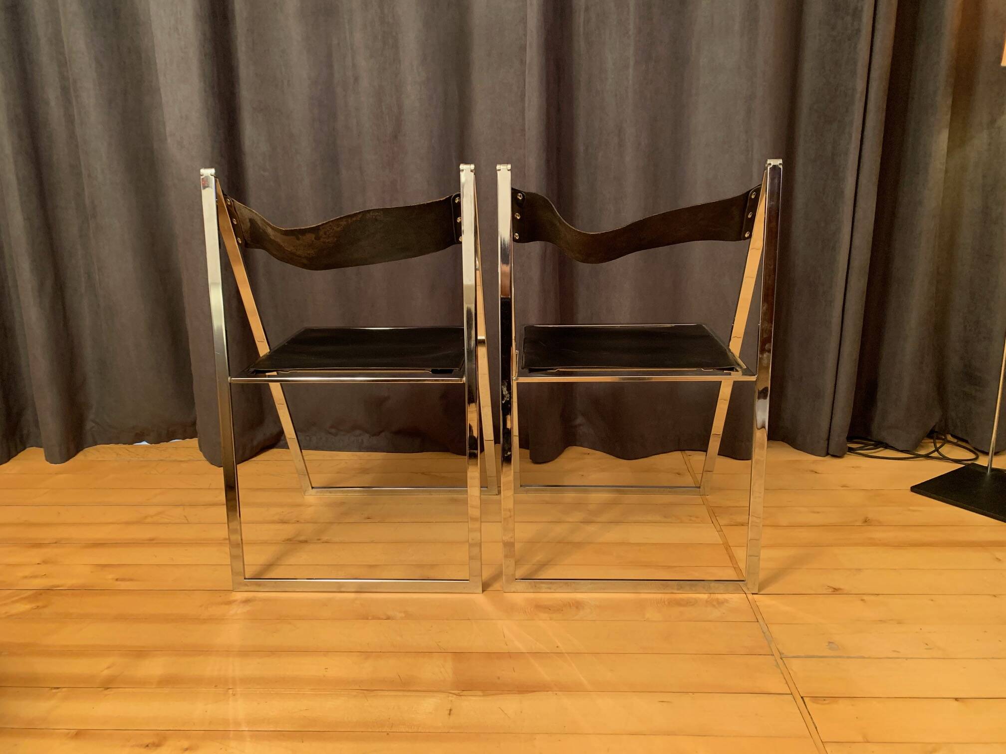 A pair of Elios chairs by Fontoni & Geraci, Italy, 1960s