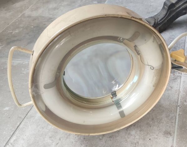 Grande lampe articulée loupe d atelier architecte vintage