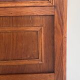 Antique bedside table in wood and marble