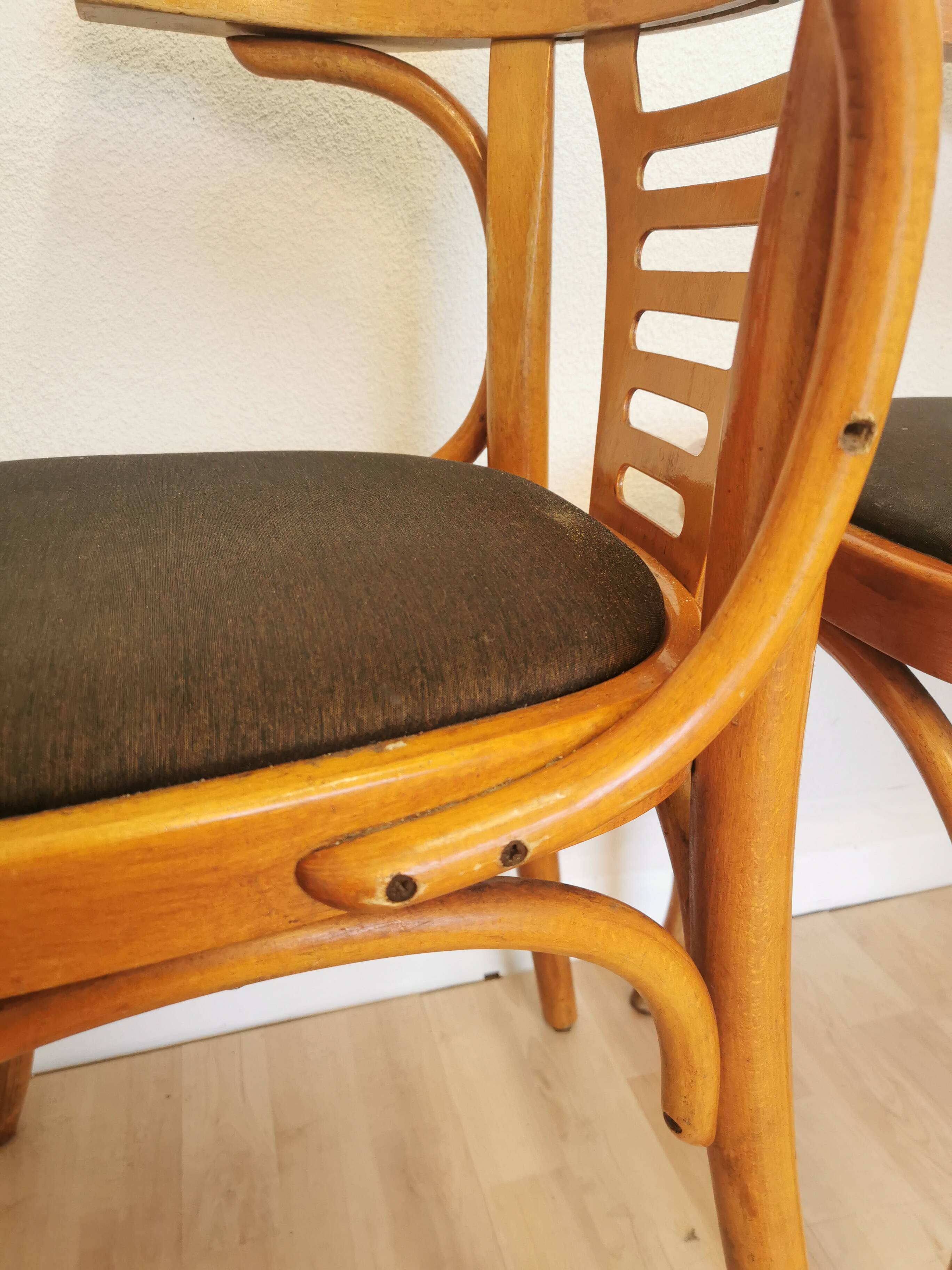 Vintage Bentwood Armchairs - Set of 3 - Mid-Century Irish Pub Style