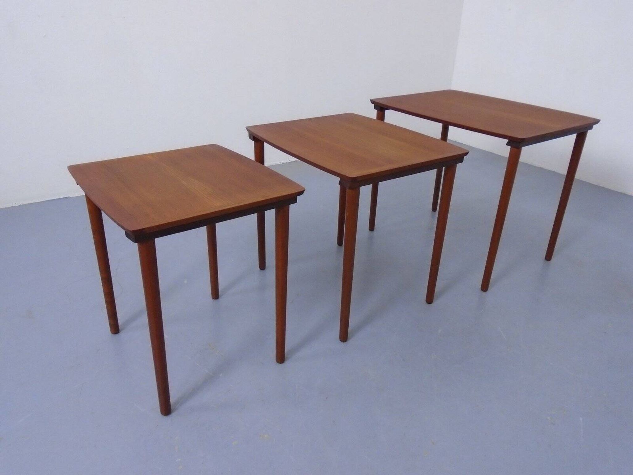 Danish Teak Nesting Tables from Møbelintarsia, 1960s, Set of 3