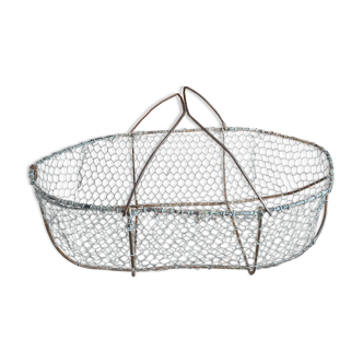 Old mesh metal basket