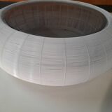 Table basse ronde Roche Bobois en métal filaire blanc