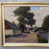 Gustav Berlin, Swedish painting, Oil on Panel, 1967