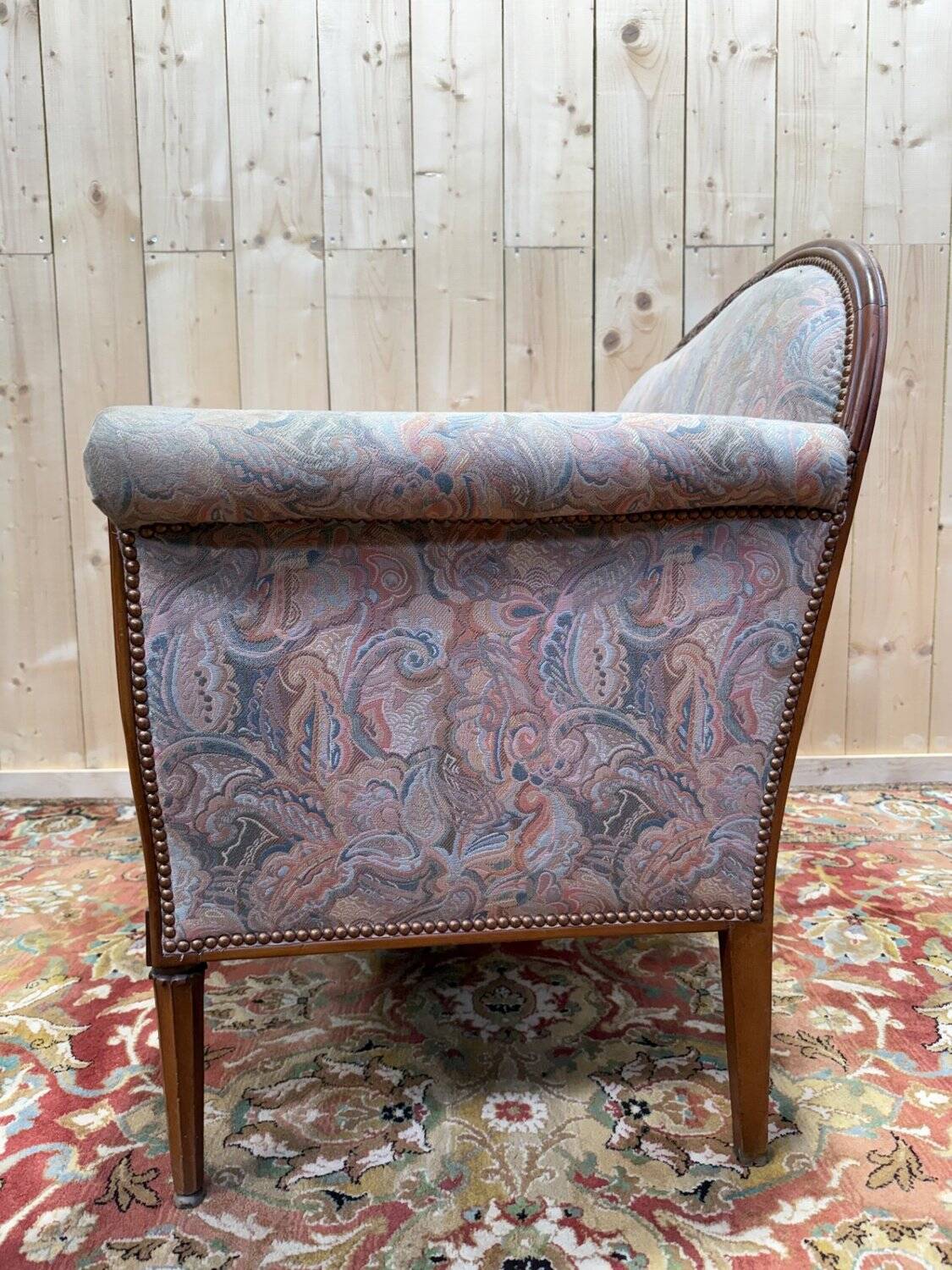 Art Deco banquette attributed to Paul Follot, 1920s.