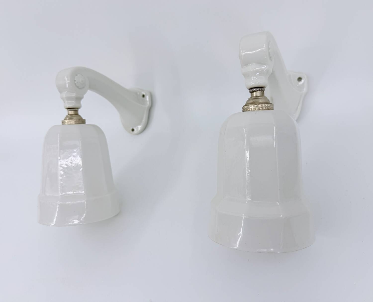 Art Deco porcelain wall lights