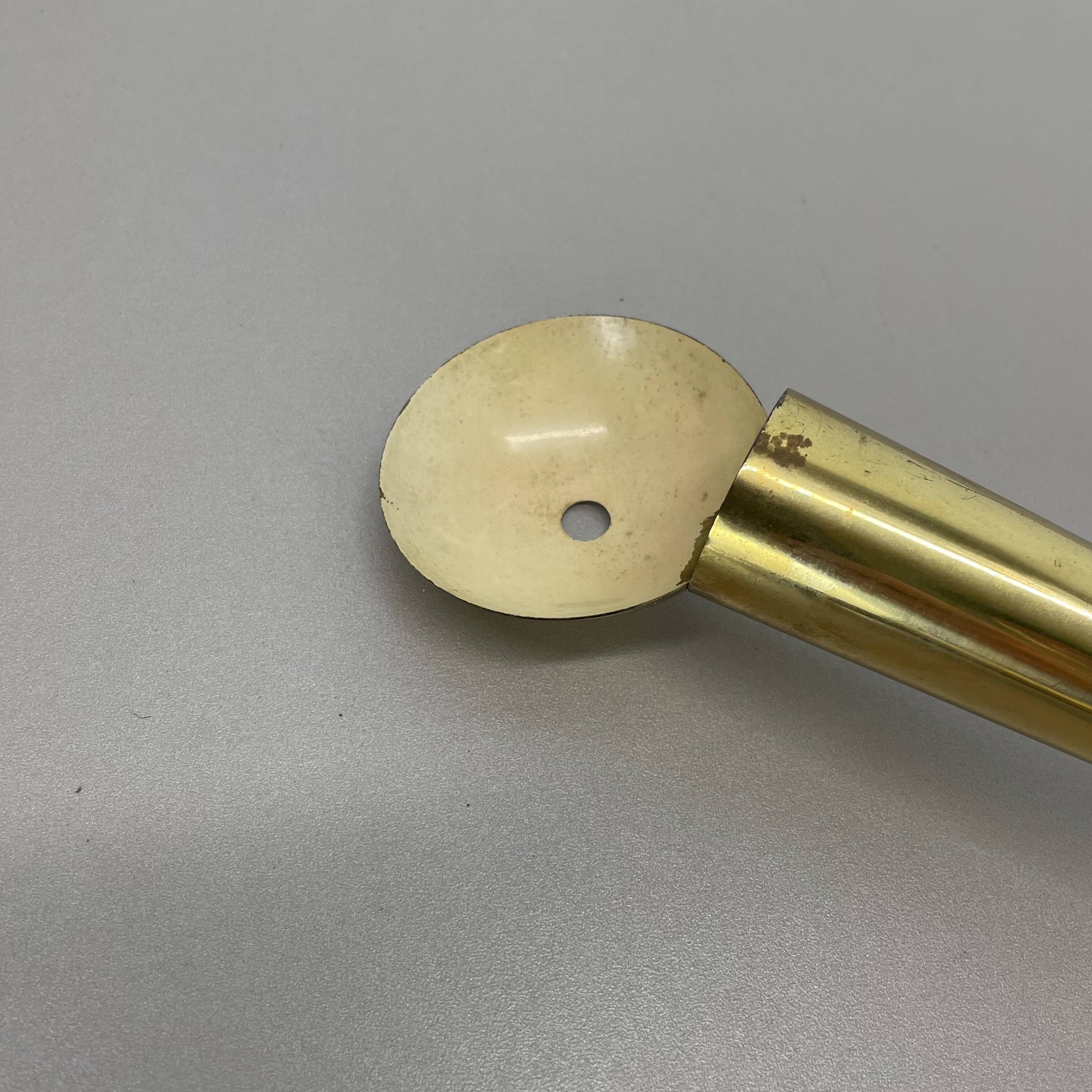 41cm Brass Stilnovo Style Theatre Wall Sconce Light, Italy 1950s