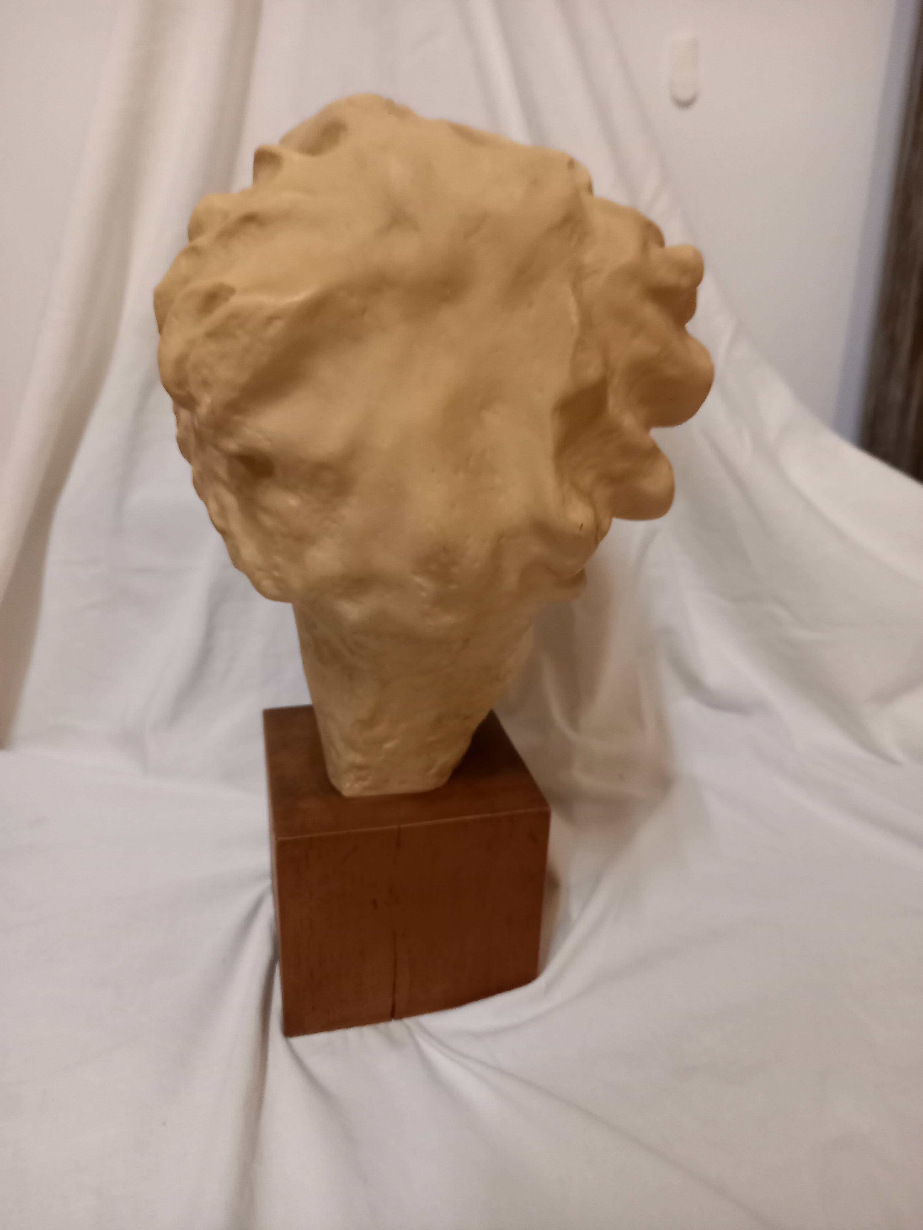 Head of the goddess Hygieia, Greek sculpture of the second classicism, cast from the Louvre Museum