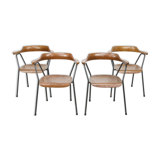 Chaises 4455 par Niko Kralj pour Stol Kamnik, années 1970