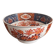 Antique Imari Bowl Plate Japan Meiji Xianfeng Flowers