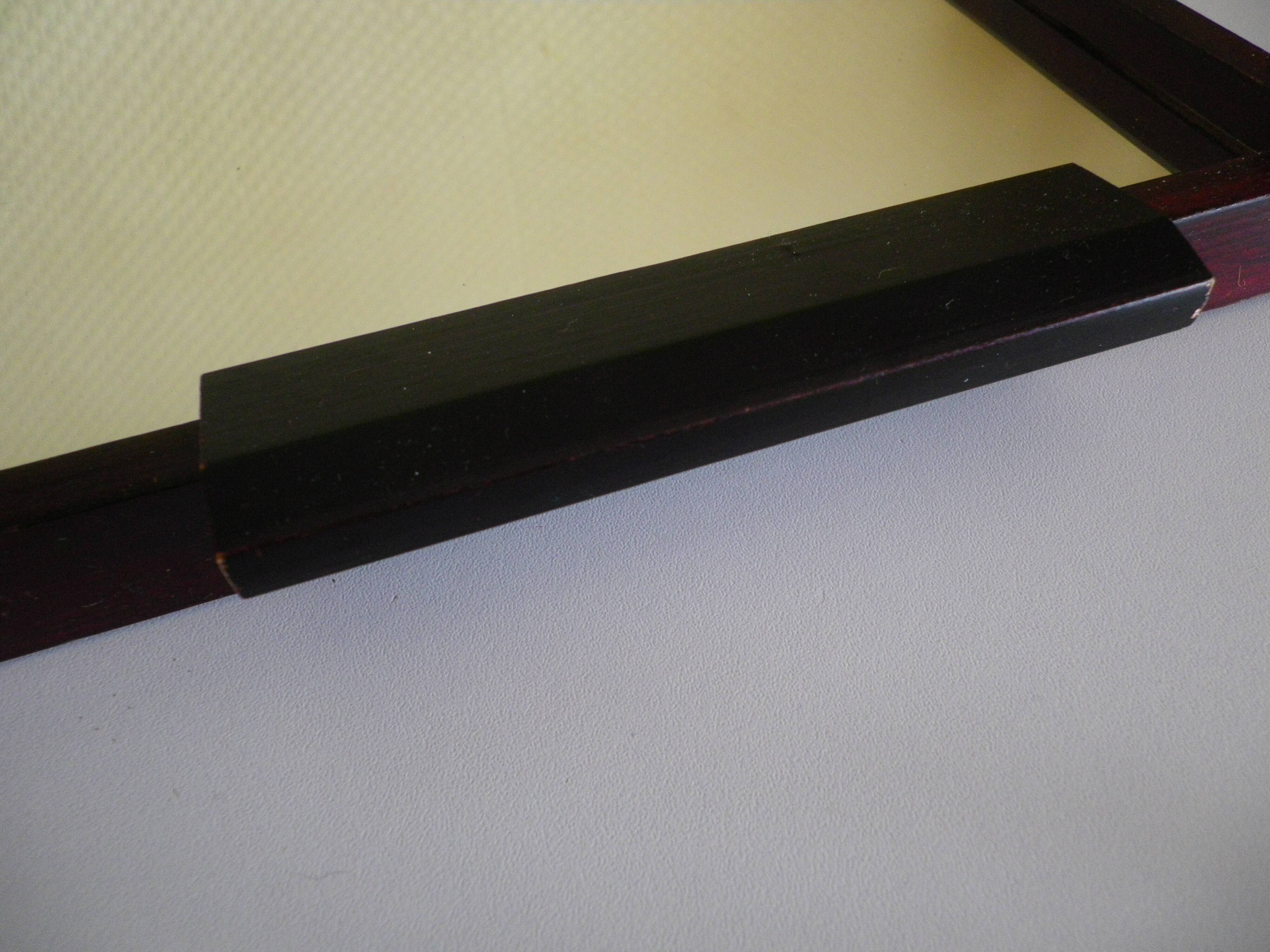 Serving tray with mirror