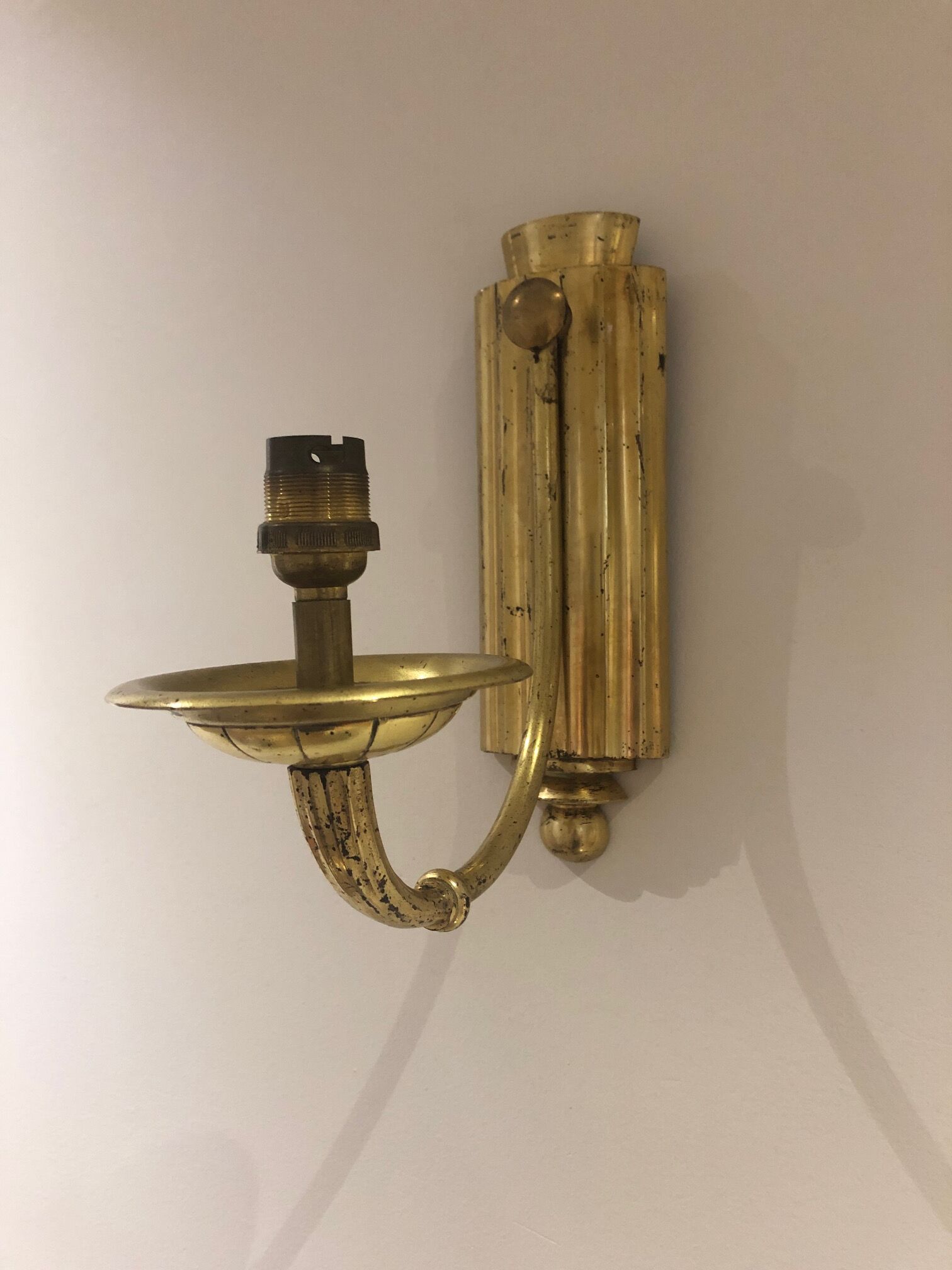 Art Deco sconces pair