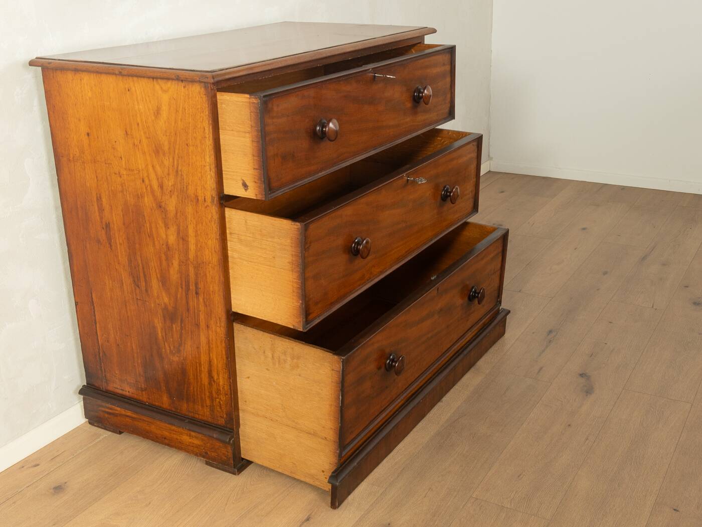 Commode en lin victorien, vers 1840