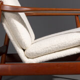 Poul Volther armchair and ottoman by Frem Røjlen