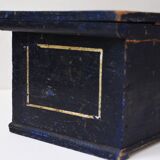 Antique Folk Art Hand Painted Wooden Box Bride late 19th century