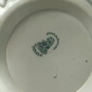 Small soup tureen base, ironstone, St-Amand, Lebacqz & Bouchart "Persian"
