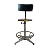 Chaise d’atelier ajustable en hauteur 1960-1970