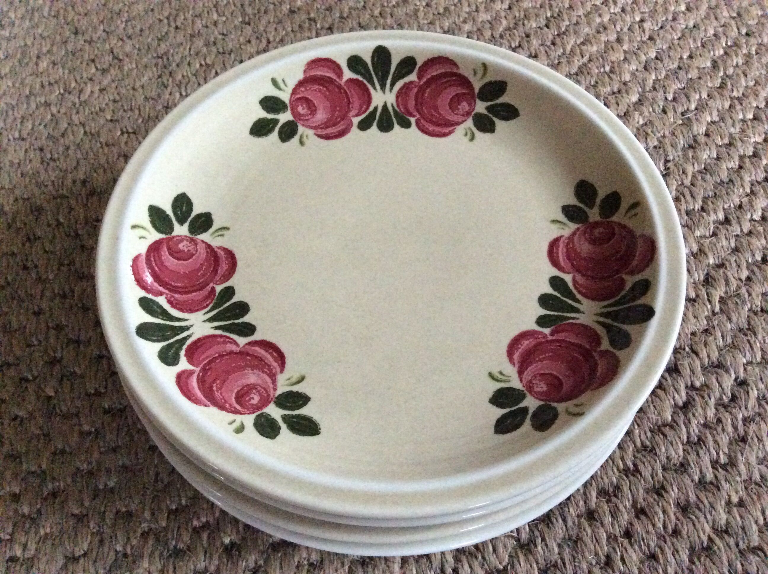 Série de 5 assiettes à dessert