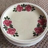 Series of 5 dessert plates
