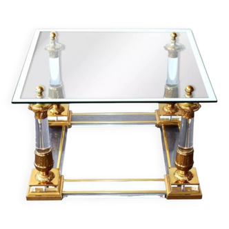 Coffee table in the style of Maison Charles, Hollywood Regency style, 1970